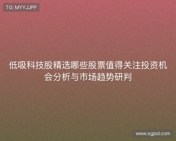 低吸科技股精选哪些股票值得关注投资机会分析与市场趋势研判